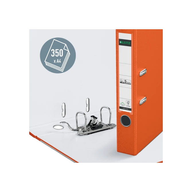 Ordner Leitz 1015 180° 50mm PP A4 oranje