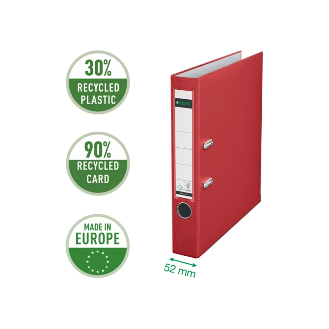 Ordner Leitz 1015 180° 50mm PP A4 rood