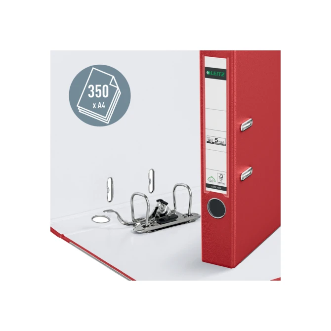 Ordner Leitz 1015 180° 50mm PP A4 rood