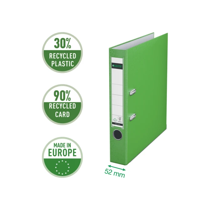 Ordner Leitz 1015 180° 52mm PP A4 lichtgroen