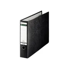 Ordner Leitz 1073 180° zonder sleuven en randbeschermers 77mm karton A3 dwars zwart