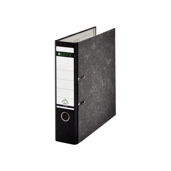 Ordner Leitz 1082 180° 80mm karton folio zwart