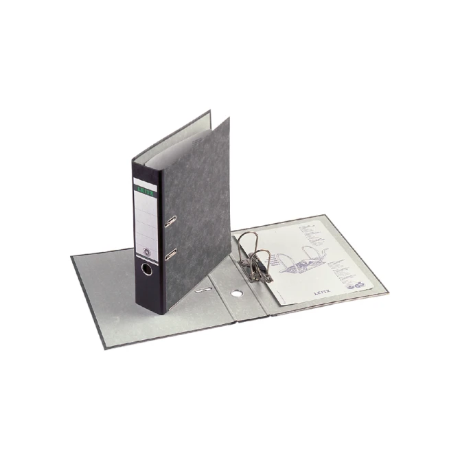 Ordner Leitz 1082 180° 80mm karton folio zwart