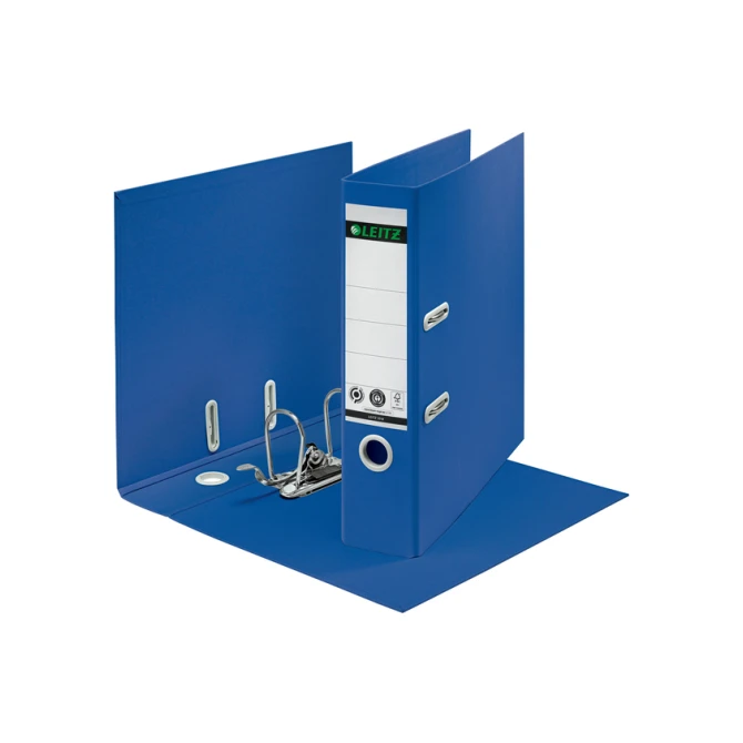 Ordner Leitz 180° Recycle 80 mm karton A4 blauw