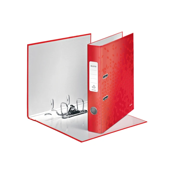 Ordner Leitz WOW 180 gelamineerd 50mm A4 rood