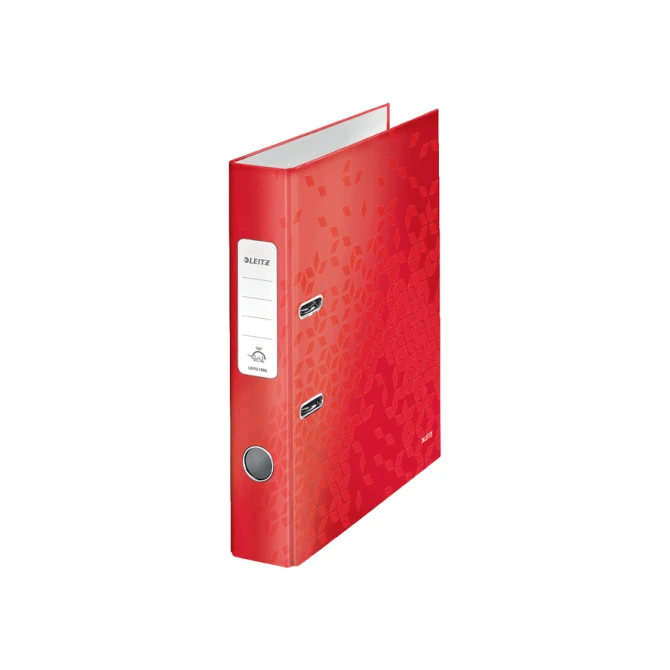 Ordner Leitz WOW 180 gelamineerd 50mm A4 rood