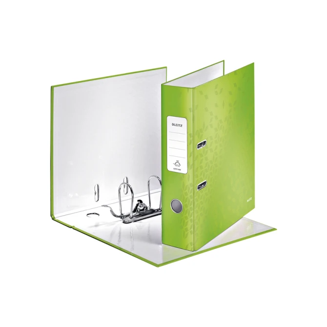 Ordner Leitz Wow 180° gelamineerd 80mm A4 groen