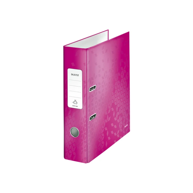 Ordner Leitz WoW 180° gelamineerd 80mm A4 roze