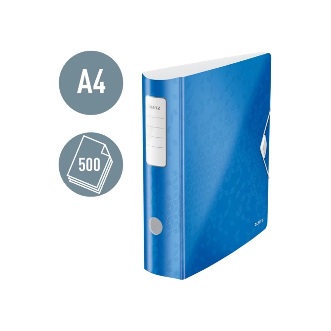 Ordner Leitz WOW active 180° 80mm PP A4 blauw