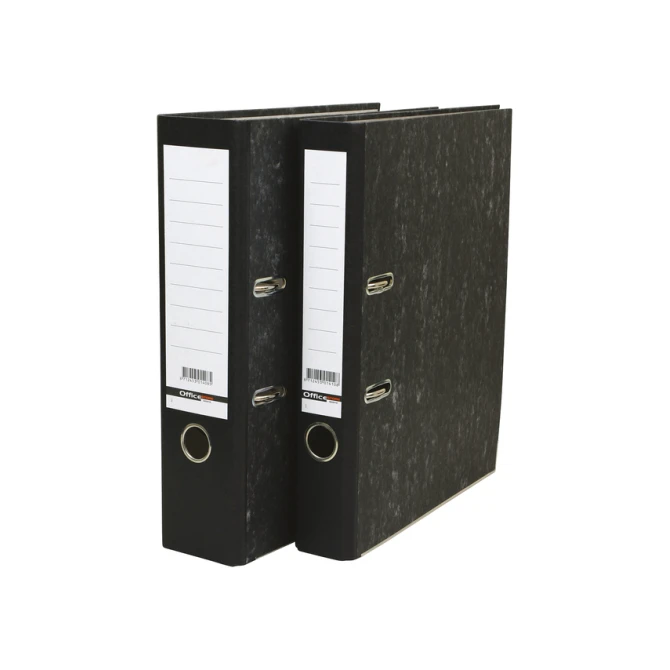 Ordner Qbasic A4 50mm karton zwart gewolkt