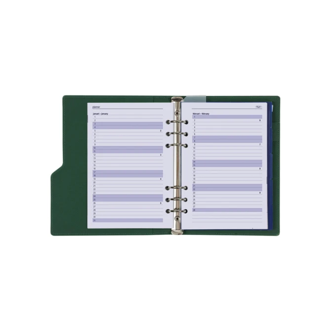 Organizer Kalpa Clipbook A5 inclusief agenda 2026-2027 7dagen/2pagina's groen