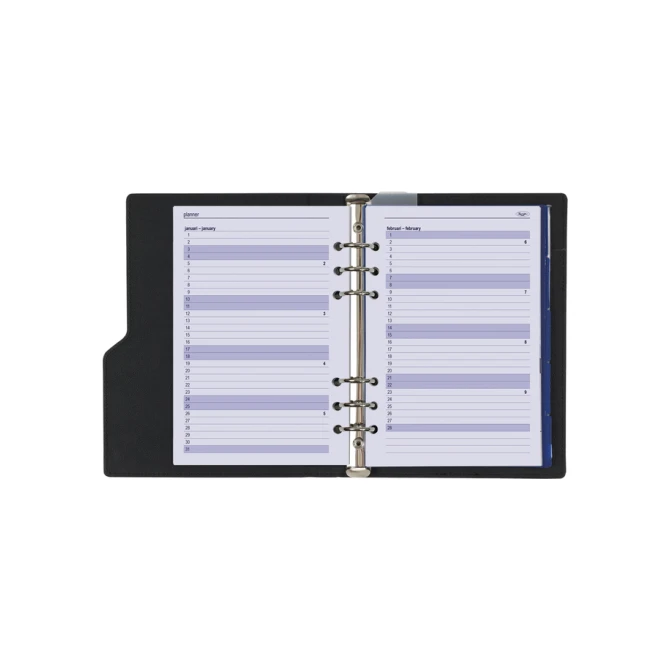 Organizer Kalpa Clipbook A5 inclusief agenda 2026-2027 7dagen/2pagina's nerf zwart