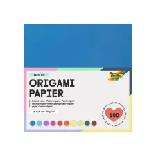 Origami papier Folia 70gr 15x15cm 100 vel assorti kleuren