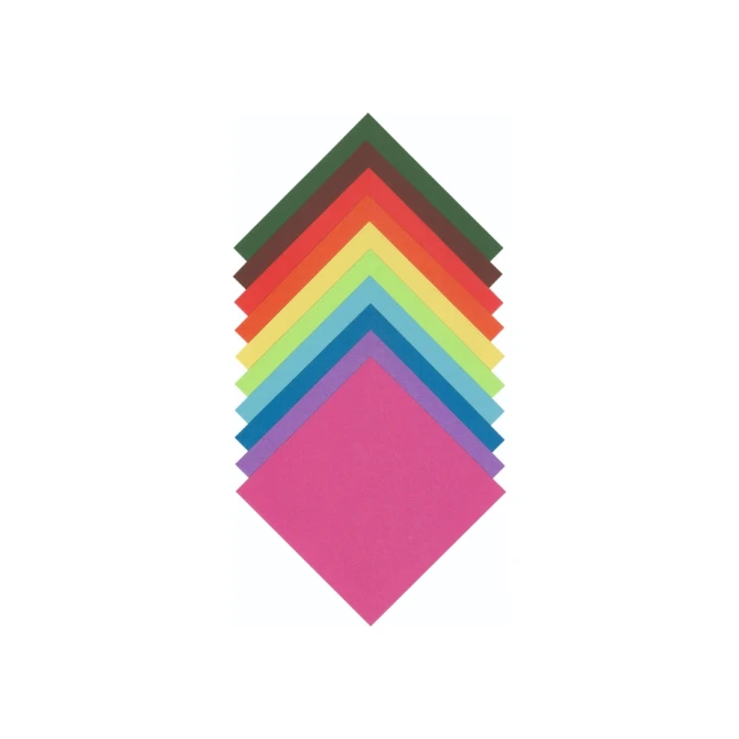 Origami papier Folia 70gr 20x20cm 500 vel assorti kleuren