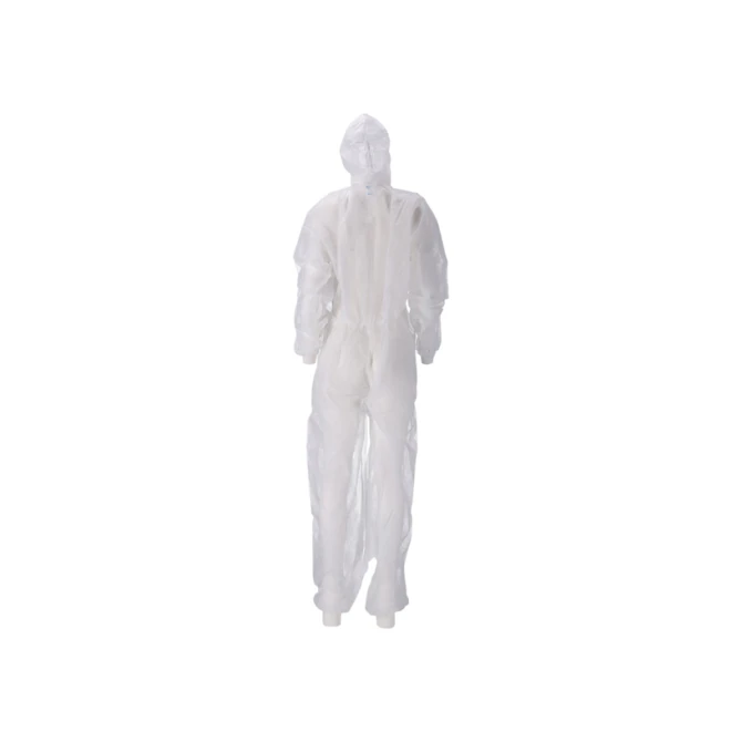 Overall CMT L non-woven ritssluiting PP wit 50 stuks