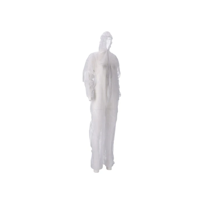 Overall CMT L non-woven ritssluiting PP wit 50 stuks