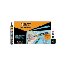 Paintmarker Bic Intensity assorti 4 stuks