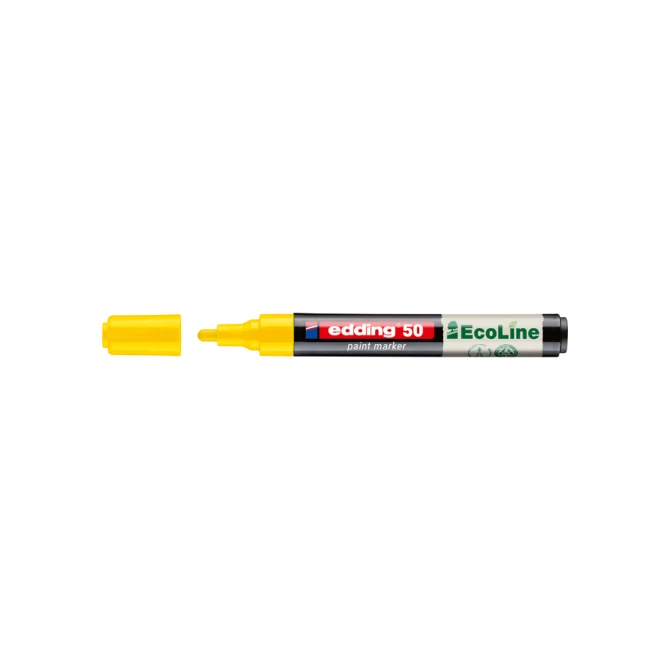 Paintmarker edding 50 EcoLine op waterbasis 2-3mm geel
