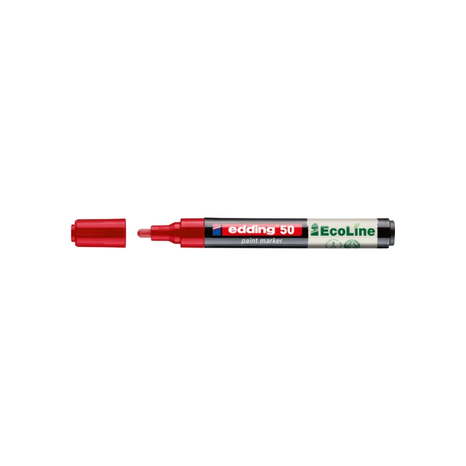 Paintmarker edding 50 EcoLine op waterbasis 2-3mm rood