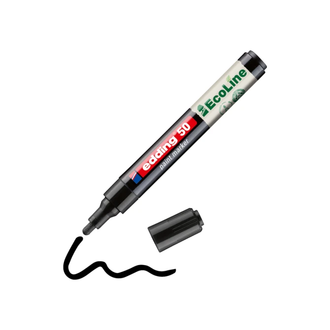 Paintmarker edding 50 EcoLine op waterbasis 2-3mm zwart
