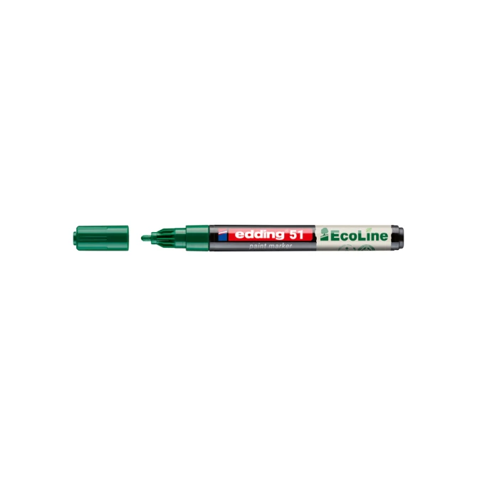 Paintmarker edding 51 EcoLine op waterbasis 1-2mm groen