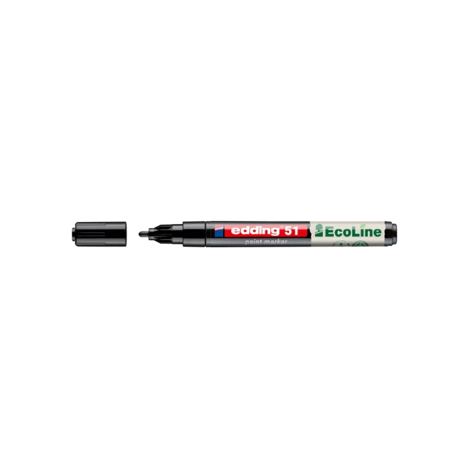 Paintmarker edding 51 EcoLine op waterbasis 1-2mm zwart