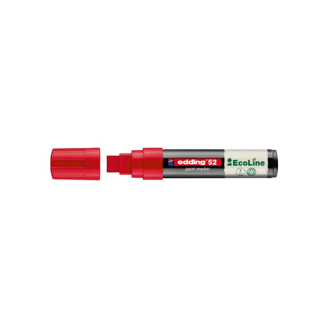 Paintmarker edding 52 EcoLine op waterbasis 4-15mm rood