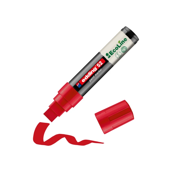 Paintmarker edding 52 EcoLine op waterbasis 4-15mm rood
