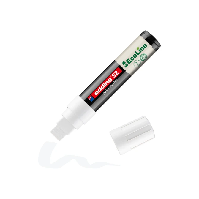 Paintmarker edding 52 EcoLine op waterbasis 4-15mm wit