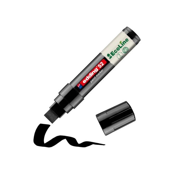 Paintmarker edding 52 EcoLine op waterbasis 4-15mm zwart