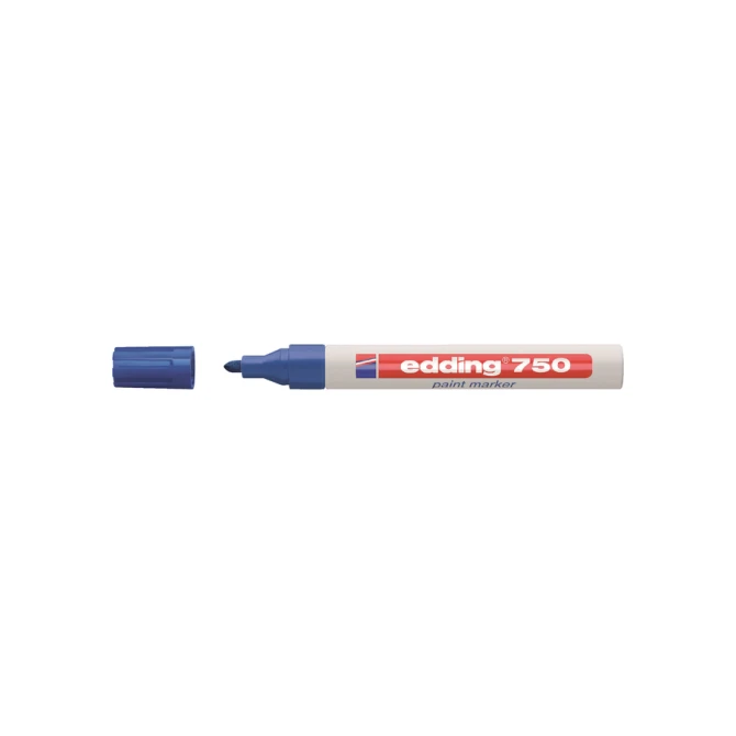 Paintmarker edding 750 op oliebasis 2-4mm blauw