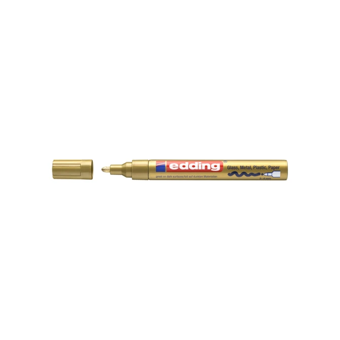Paintmarker edding 750 op oliebasis 2-4mm creatief goud