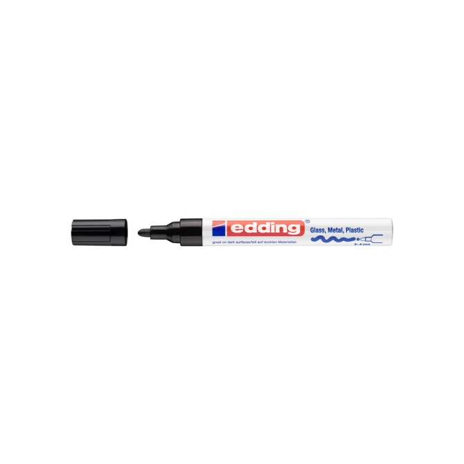 Paintmarker edding 750 op oliebasis 2-4mm creatief zwart