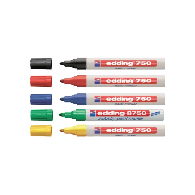 Paintmarker edding 750 op oliebasis 2-4mm geel