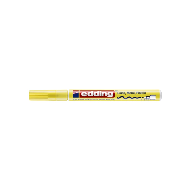 Paintmarker edding 751 op oliebasis 1-2mm pastel geel