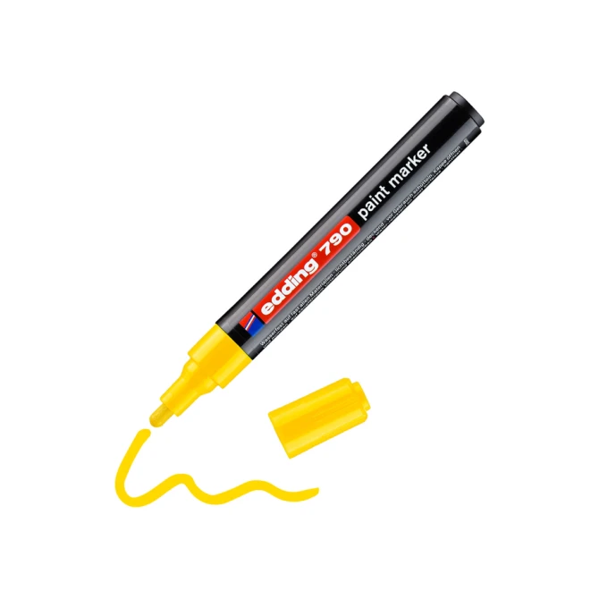 Paintmarker edding 790 op alcoholbasis 2-3mm geel