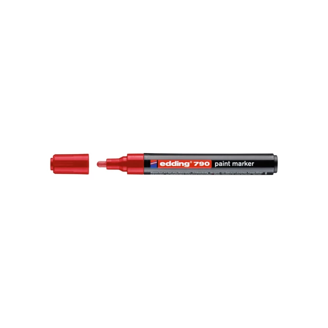 Paintmarker edding 790 op alcoholbasis 2-3mm rood