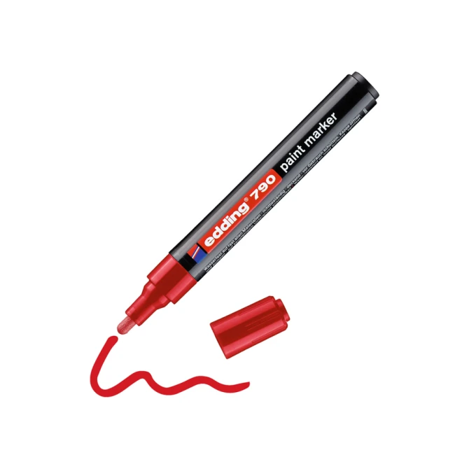 Paintmarker edding 790 op alcoholbasis 2-3mm rood