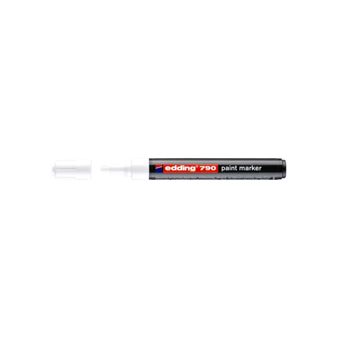 Paintmarker edding 790 op alcoholbasis 2-3mm wit