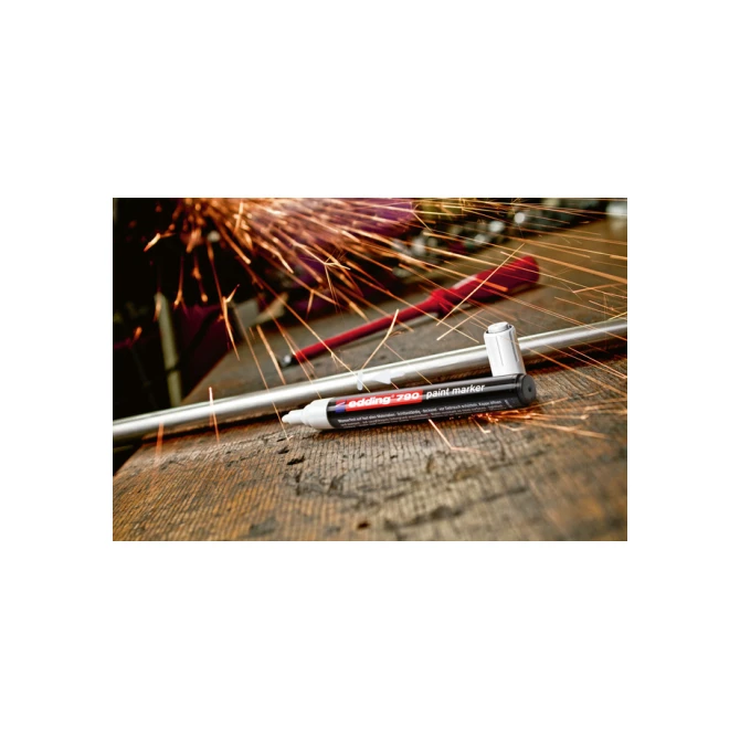 Paintmarker edding 790 op alcoholbasis 2-3mm wit