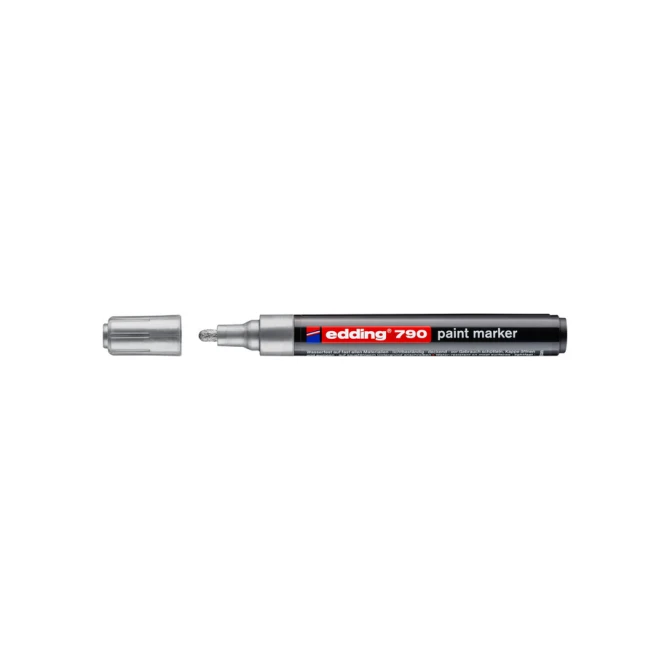 Paintmarker edding 790 op alcoholbasis 2-3mm zilver
