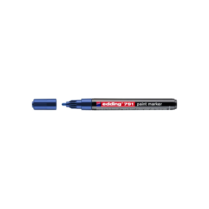 Paintmarker edding 791 op alcoholbasis 1-2mm blauw