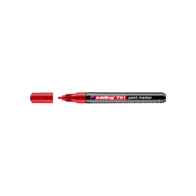 Paintmarker edding 791 op alcoholbasis 1-2mm rood
