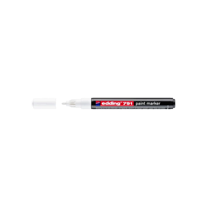 Paintmarker edding 791 op alcoholbasis 1-2mm wit