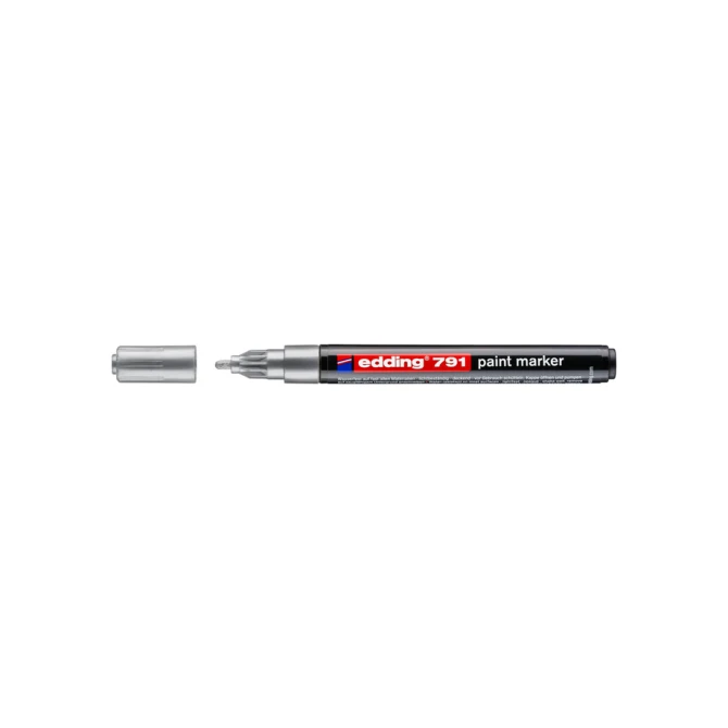Paintmarker edding 791 op alcoholbasis 1-2mm zilver