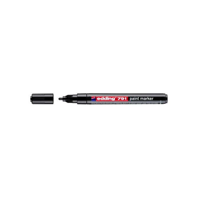Paintmarker edding 791 op alcoholbasis 1-2mm zwart