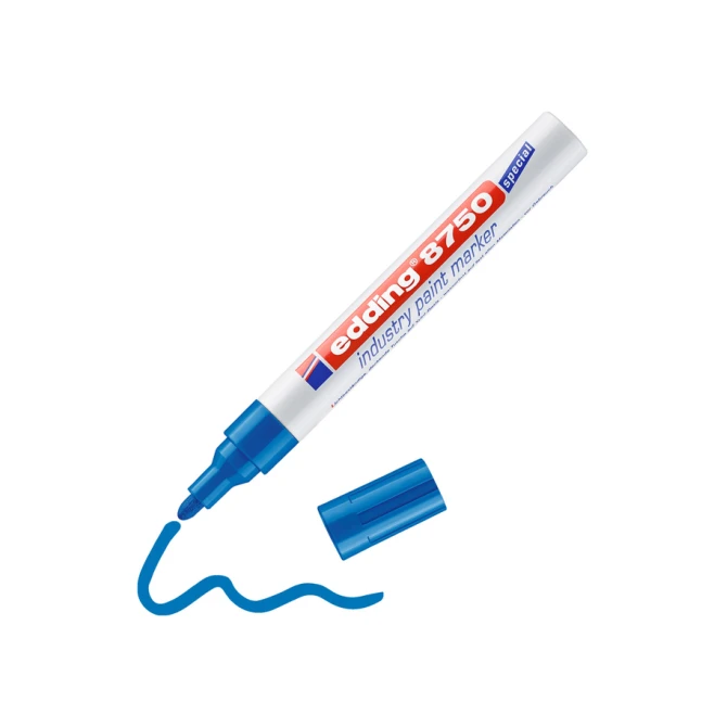 Paintmarker edding 8750 industrie 2-4mm blauw