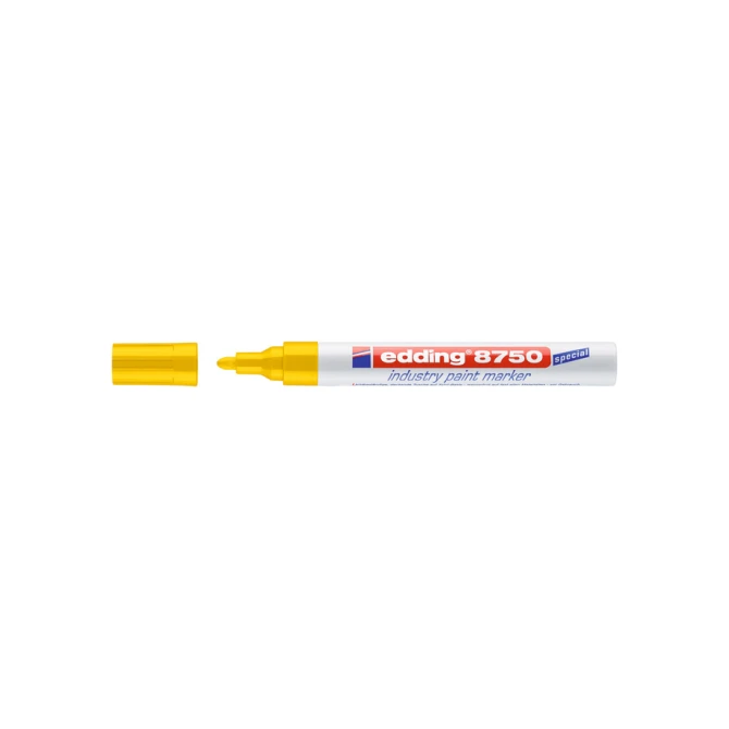 Paintmarker edding 8750 industrie 2-4mm geel