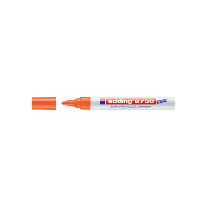 Paintmarker edding 8750 industrie 2-4mm oranje
