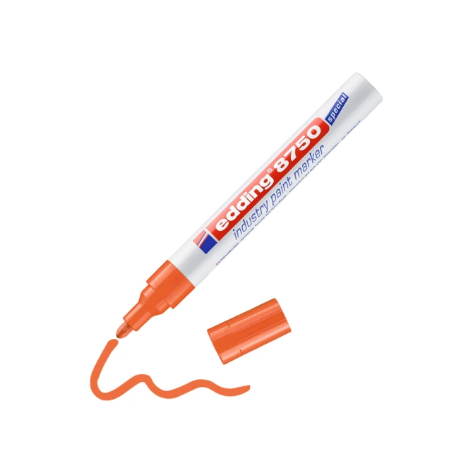 Paintmarker edding 8750 industrie 2-4mm oranje